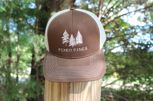 Fixed Pines Original SnapBack- Brown