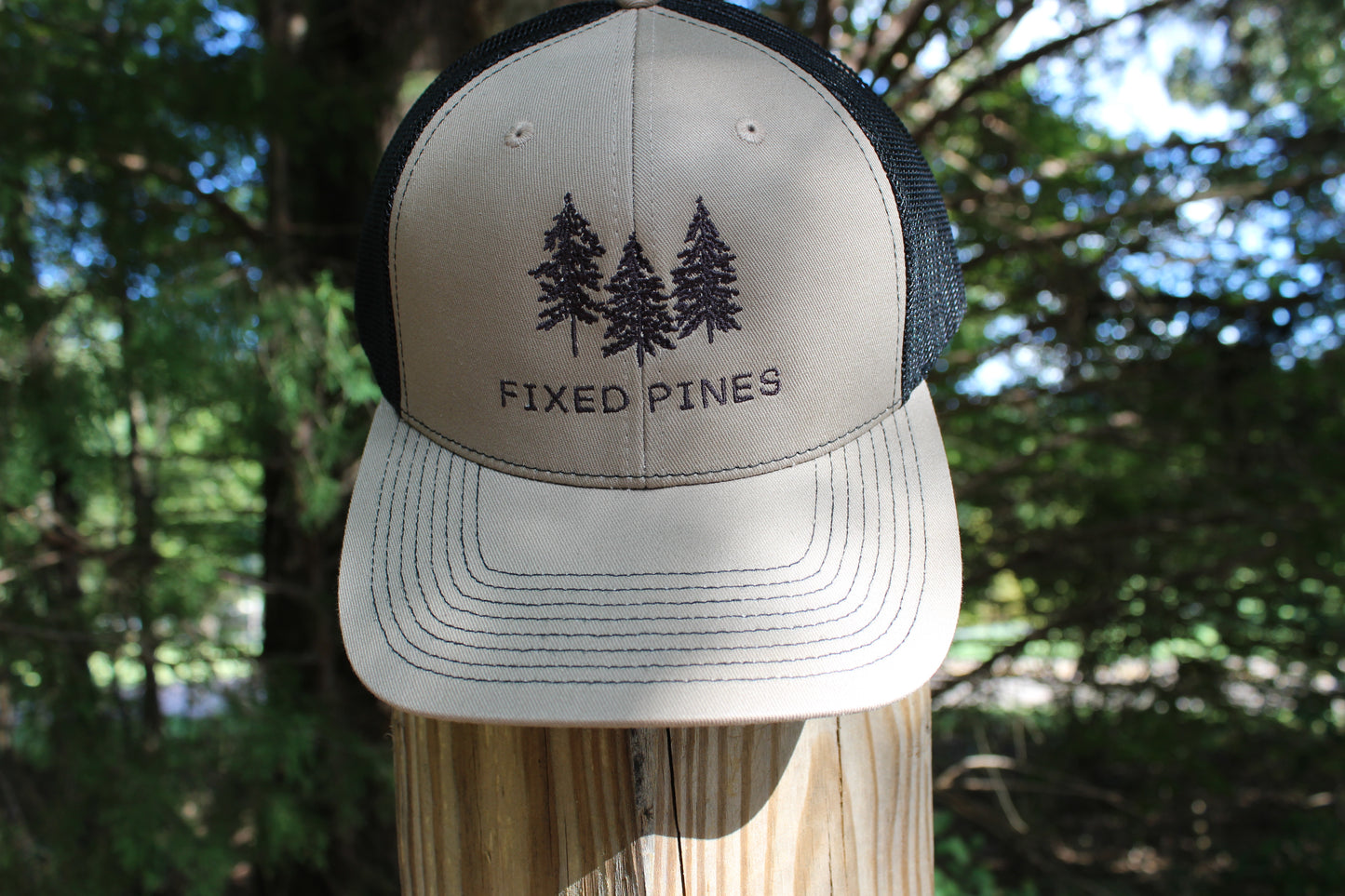 Fixed Pines Original SnapBack- Tan